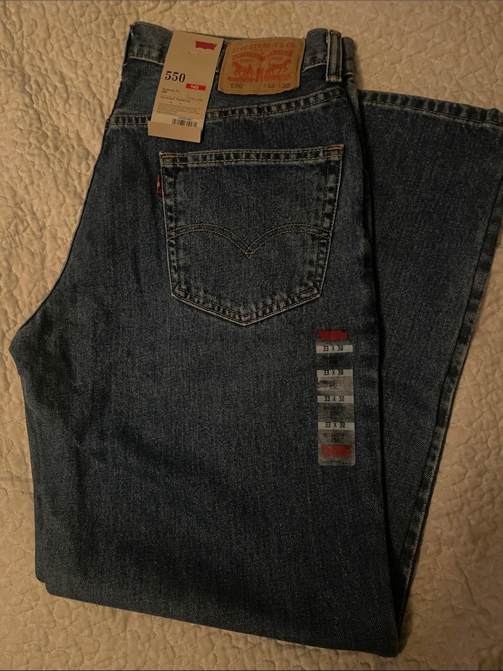 Levi's 550 Relaxed Men's Jeans in Dark Blue Denim